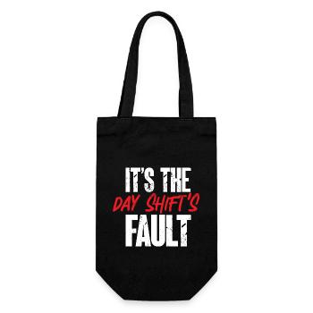 Night Shift Nurse - Gift Bag for Bottles - black - Front