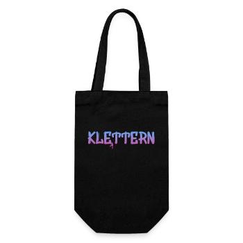 Klettern - Geschenkbeutel für Flaschen - Schwarz - Vorne