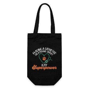 Vet Tech Veterinary Veterinary Technician - Gift Bag for Bottles - black - Front