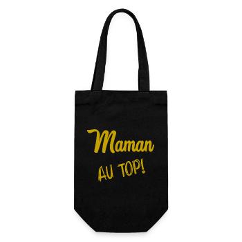 FÊTE DES MÈRES. BONNE FÊTE MAMAN - Sac à bouteille - noir - Devant