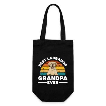 Labrador Retriever jaune - Sac à bouteille - noir - Devant