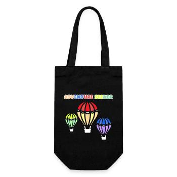 Hot Air Balloon Balloon Ride Sky I Gift - Gift Bag for Bottles - black - Front