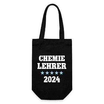 Chemie Lehrer Studium Chemielehrer 2024 Lehramt - Geschenkbeutel für Flaschen - Schwarz - Vorne
