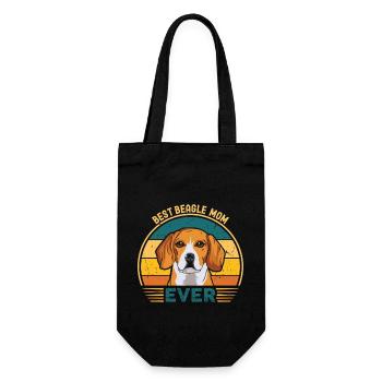 Mignon Meilleure Maman Beagle Jamais Vintage Puppy Lover - Sac à bouteille - noir - Devant