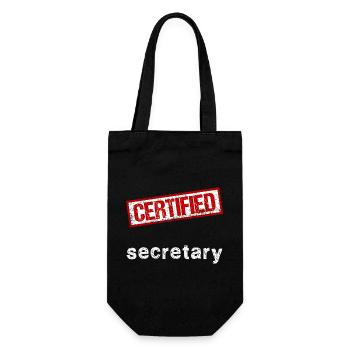 Secretary - Gift Bag for Bottles - black - Front