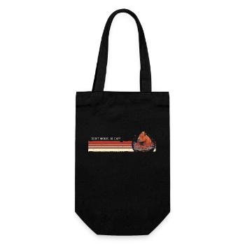 Capybara Vintage - Don't be Worry, Be Capy - Gift Bag for Bottles - black - Front