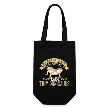 Leopard Gecko Reptile Pet Gecko - Gift Bag for Bottles - black - Front