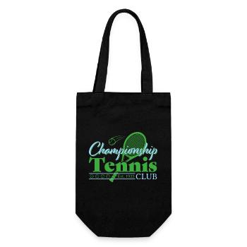 Tennis Club - Blue - Gift Bag for Bottles - black - Front