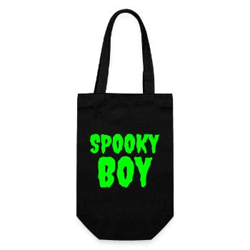 Spooky Boy Halloween Graphic Tee - Gift Bag for Bottles - black - Front