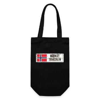 Tromsdalen, Norwegen - Geschenkbeutel für Flaschen - Schwarz - Vorne