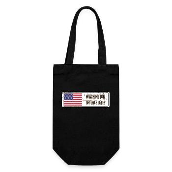 Washington United States - Gift Bag for Bottles - black - Front