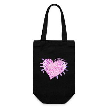 Soul Blossoms Heart Power - Sonja Ariel von Staden - Gift Bag for Bottles - black - Front