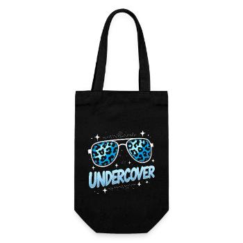 Undercover Speech - Sonnenbrille Design - Geschenkbeutel für Flaschen - Schwarz - Vorne