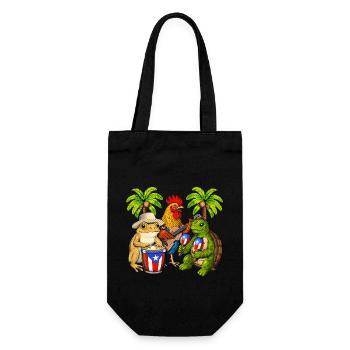 Puerto Rico Fiesta - Geschenkbeutel für Flaschen - Schwarz - Vorne