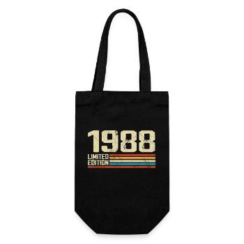 Vintage 1988 Anniversaire Rétro - Né en 1988 - Sac à bouteille - noir - Devant