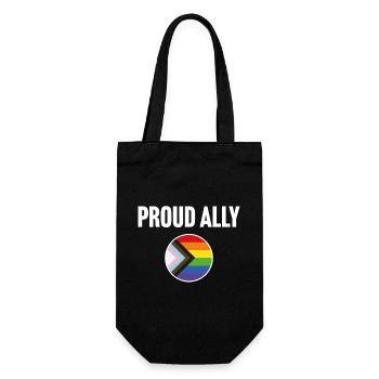 Proud Ally - Gift Bag for Bottles - black - Front