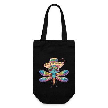 Libellule Drôle Sombrero - Sac à bouteille - noir - Devant