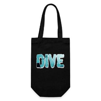 Diving Divers - Gift Bag for Bottles - black - Front