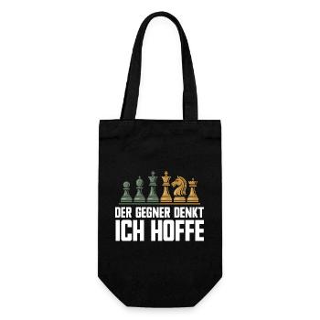 Drôle d’échecs jeu d’échecs Pièces d’échecs de conception - Sac à bouteille - noir - Devant