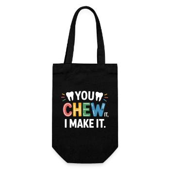Dental Ceramics Technician Art  - Gift Bag for Bottles - black - Front