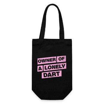 Darts Shirt Hoodie Owner of a lonely Dart - Gift Bag for Bottles - black - Front