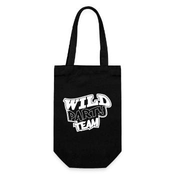 Wild Party Team Graffiti Motiv - Geschenkbeutel für Flaschen - Schwarz - Vorne