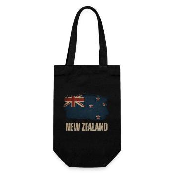 Drapeau Grunge de la Nouvelle-Zélande - Sac à bouteille - noir - Devant