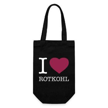I love red cabbage - Gift Bag for Bottles - black - Front