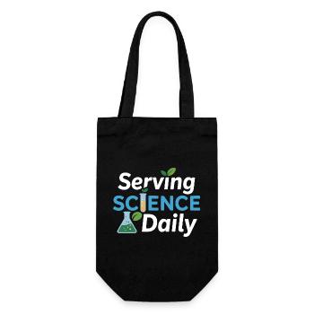 Serving Science Daily Dietitian Expert Profession - Gift Bag for Bottles - black - Front