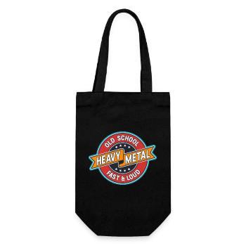 Old School Heavy Metal Badge - Sac à bouteille - noir - Devant