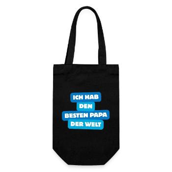Best Dad in the World – Family Shirt - Gift Bag for Bottles - black - Front