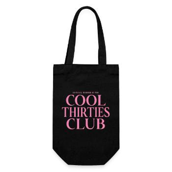 30th Birthday Member Of The Cool Thirties Club - Gift Bag for Bottles - black - Front