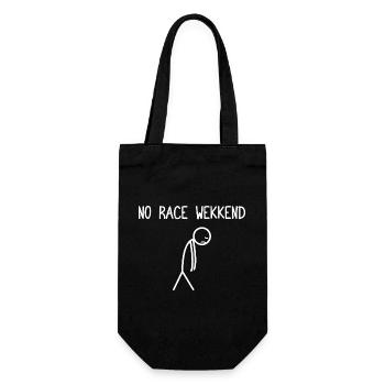 No race weekend Car lover car guy mechanic - Geschenkbeutel für Flaschen - Schwarz - Vorne