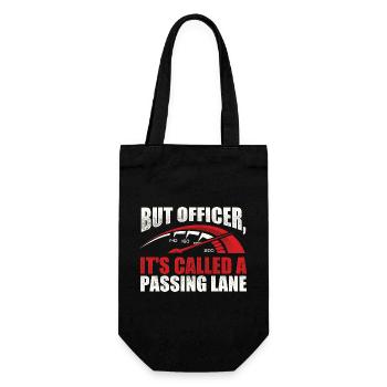 Its Called A Passing Lane Racing - Gift Bag for Bottles - black - Front