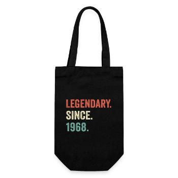 legendär seit 1968 - Geschenkbeutel für Flaschen - Schwarz - Vorne