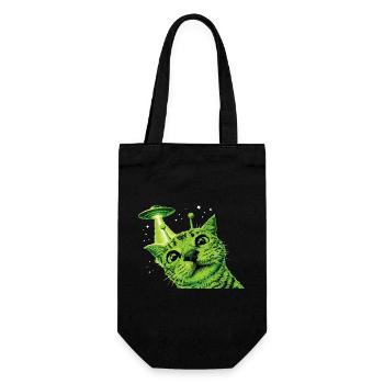 OVNI Alien Cat - Sac à bouteille - noir - Devant