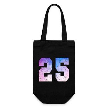 Ausgabe 25 – 25. Jubiläumsgeschenk - Geschenkbeutel für Flaschen - Schwarz - Vorne