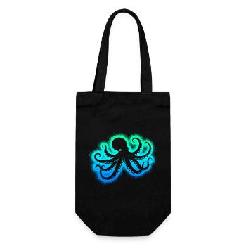 Poulpe Poulpe Garçons Hommes Poulpe - Sac à bouteille - noir - Devant