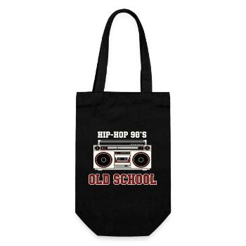 Vinyle DJ Hip-Hop des années 90 Old School - Sac à bouteille - noir - Devant