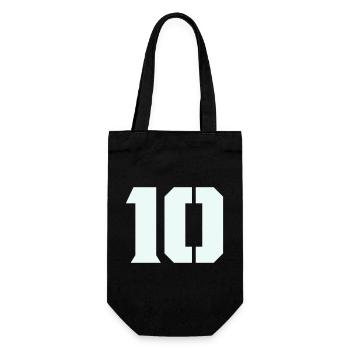 10- - Geschenkbeutel für Flaschen - Schwarz - Vorne