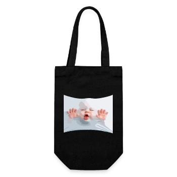 Lush Baby in White Cloth - Gift Bag for Bottles - black - Front