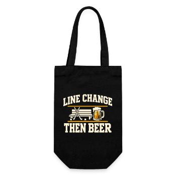 Ligue de la Bière Hockey Humour des joueurs drôles de hockey - Sac à bouteille - noir - Devant