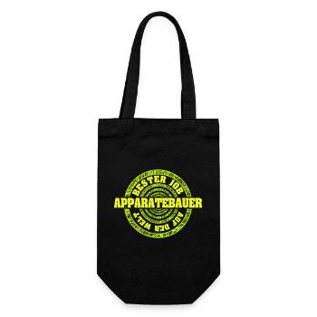 Geschenk für Apparatebauer - Geschenkbeutel für Flaschen - Schwarz - Vorne