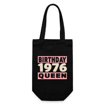 birthday queen 50 ans 1976 Anniversaire - Sac à bouteille - noir - Devant