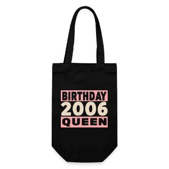 birthday queen 20 ans 2006 Anniversaire - Sac à bouteille - noir - Devant