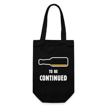 À suivre (Bier / Bierchen / NEG 2C) - Sac à bouteille - noir - Devant