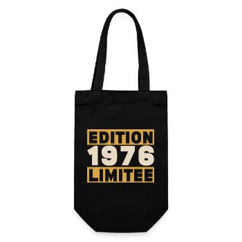 1976 50 ans Anniversaire Vintage Cadeau - Sac à bouteille - noir - Devant