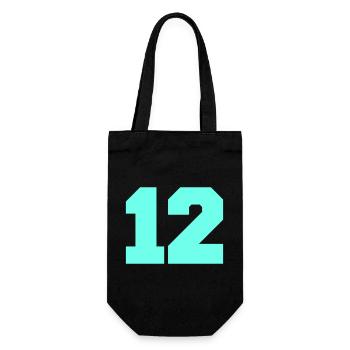 12 - Geschenkbeutel für Flaschen - Schwarz - Vorne