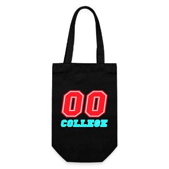 00 College Neon Emblem - Gift Bag for Bottles - black - Front