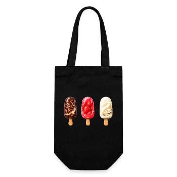 Threesome Popsicles Trio - Gift Bag for Bottles - black - Front